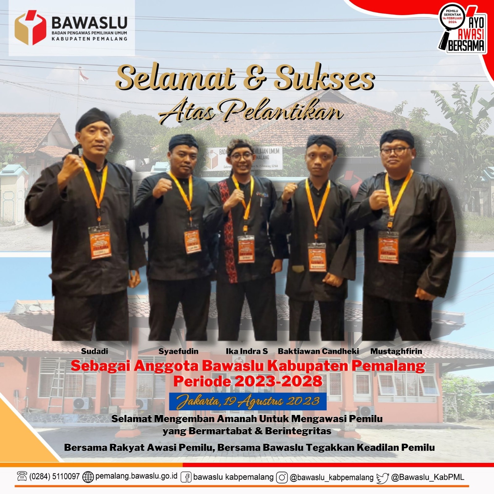 Anggota Bawaslu Pemalang 2023-2028