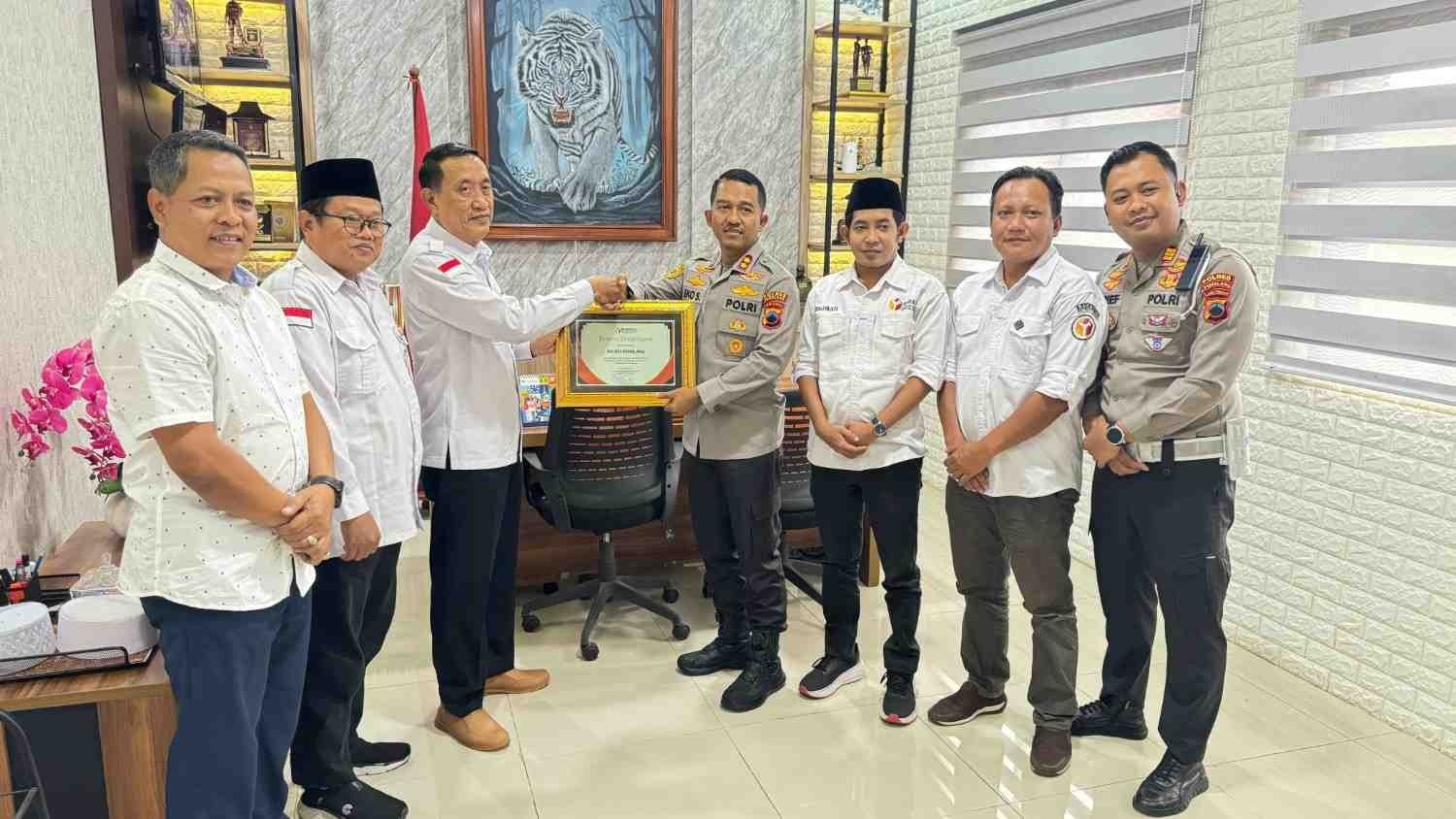 Audiensi Bawaslu Pemalang dengan Kapolres Pemalang