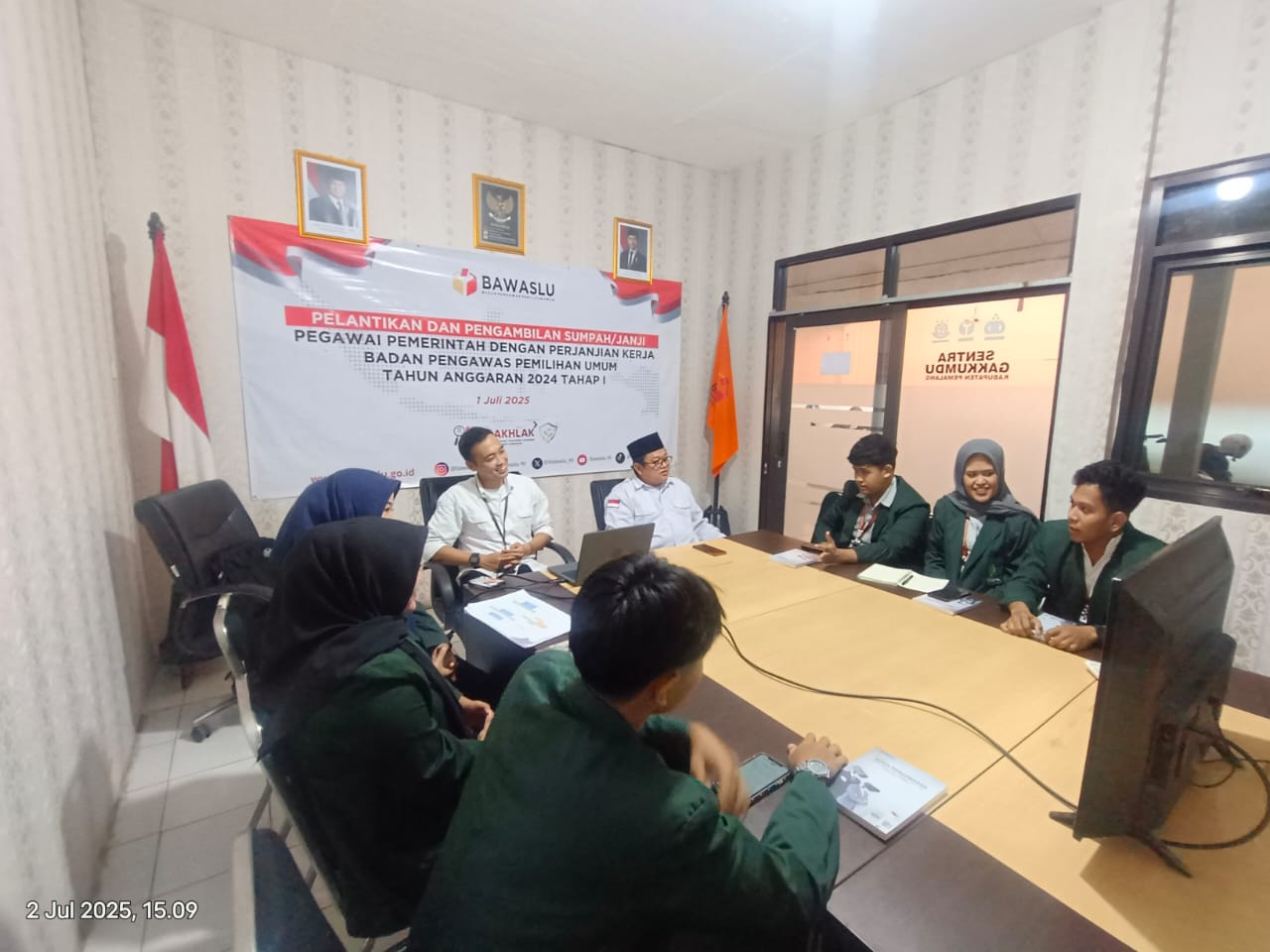 Bawaslu Kabupaten Pemalang Berikan Pembekalan Materi SDMO & Diklat Kepada Mahasiswa PPL UIN  Pekalongan