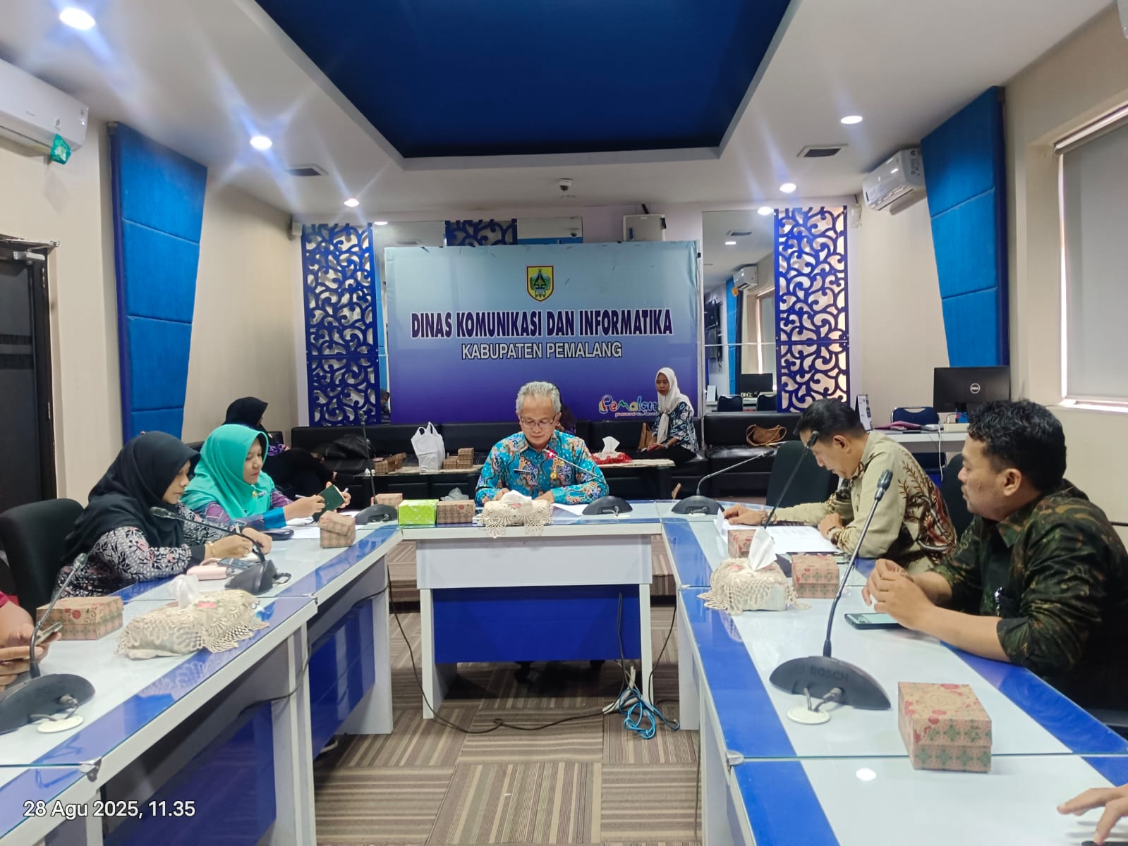 Bawaslu Pemalang dan Diskominfo Pemalang Lakukan Pembahasan Teknis Kerja Sama