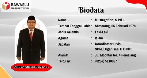 Mustaghfirin, S.Pd.I.