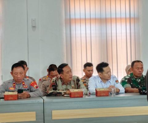 Ketua Bawaslu Pemalang saat mengikuti Rapat Konsolidasi Polres Pemalang