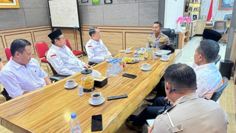 Audiensi Bawaslu Pemalang dengan Kapolres Pemalang