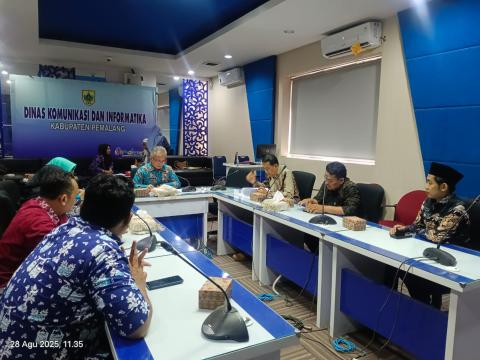 Bawaslu Pemalang dan Diskominfo Pemalang Lakukan Pembahasan Teknis Kerja Sama