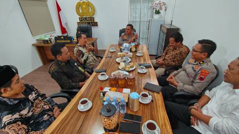 Bawaslu Pemalang Audiensi dengan Polres Pemalang