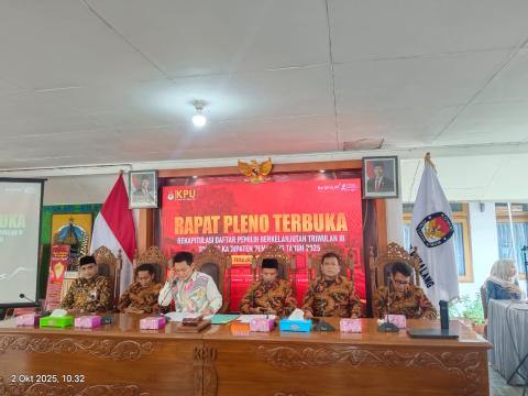 Bawaslu Pemalang Awasi Langsung Pelaksanaan Pleno Rekapitulasi PDPB