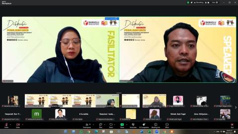 Bawaslu Pemalang Laksanakan Diskusi Daring dengan Peserta Pendidikan Pengawasan Partisipatif