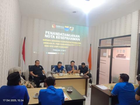 Rangkul Mahasiswa, Bawaslu Pemalang MoU Dengan PC PMII Pemalang