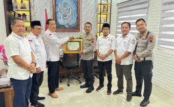 Audiensi Bawaslu Pemalang dengan Kapolres Pemalang